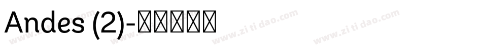 Andes (2)字体转换
